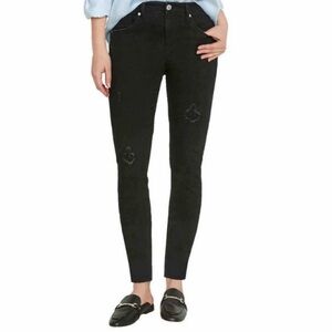 Buffalo Rip & Repair Mid-rise Skinny Jeans
